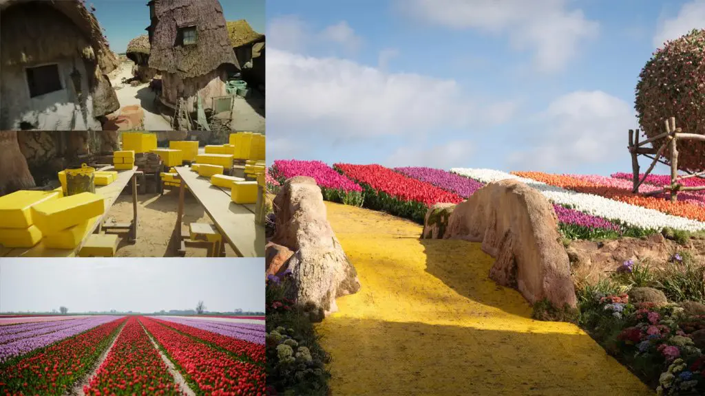 film sets of wicked munchkinland