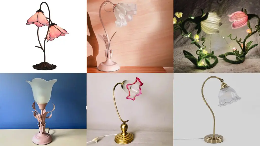 wicked film sets tulip flower bedside lamps