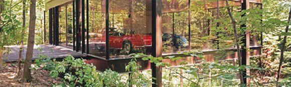 Modernist glass house in Ferris Bueller’s Day Off
