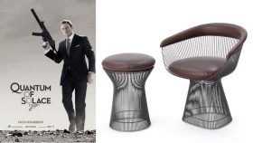 KnollStudio Platner chairs & tables take an unusual star turn in Bond, Quantum of Solace.