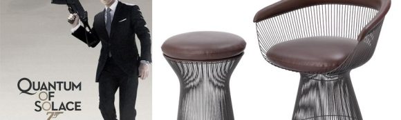 KnollStudio Platner chairs & tables take an unusual star turn in Bond, Quantum of Solace.