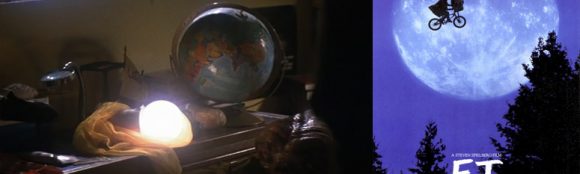 Elliot’s rainbow window blind in Spielberg’s ET, The Extra Terrestrial