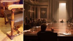 Please be seated for the oak chairs in Spectre boardroom