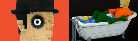 The Art of the Brick: LEGO meets DC and A Clockwork Orange
