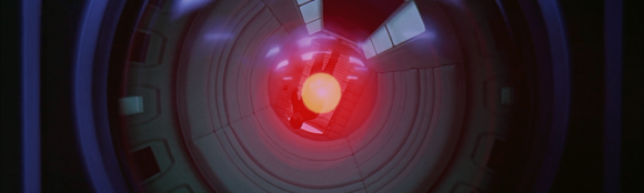 Licensed HAL 9000 computer replicas with bluetooth and voice command