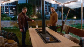 The outdoor BBQ grill table in The Gentlemen