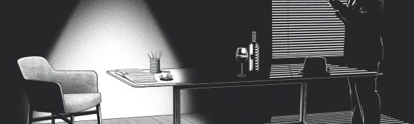 Film noir furniture illustrations reveal a hidden narrative